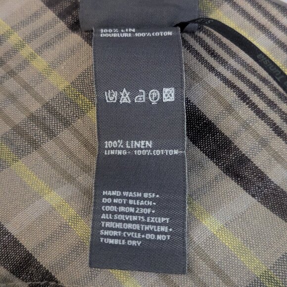 Plaid Linen Skirt by Lilith - Picture 6 of 6